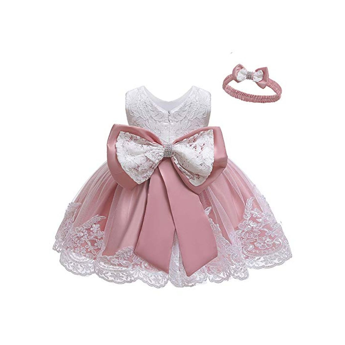 Social LZH Bebé Infantil Niñas Vestido de Bautizo de Cumpleaños Bautismo Vestido de Banquete de Boda