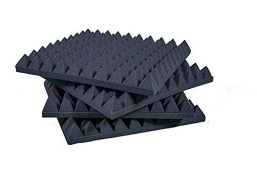 Paneles Piramidales Absorción De Sonido 50x50x6cm D25 Paquete de 20