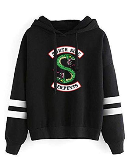 YIMIAO Serpiente Logo Riverdale Sweatshirt Unisex Pullover de Moda Deportiva Streetwear Hombre