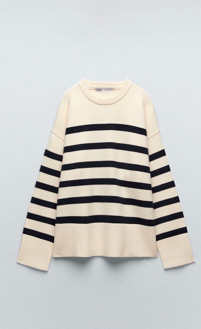 Moda STRIPED KNIT SWEATER - striped