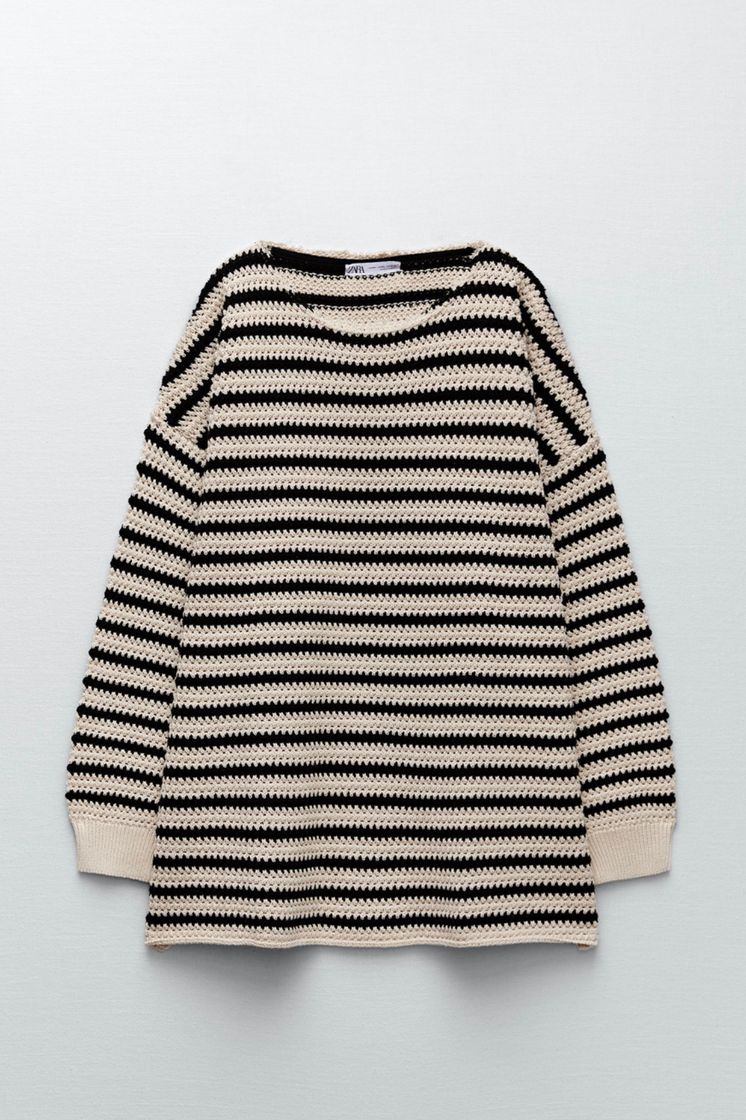 Moda STRIPED OVERSIZE KNIT SWEATER - Striped