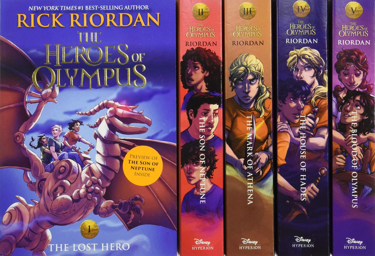 Book The Heroes of Olympus Set [With Poster]