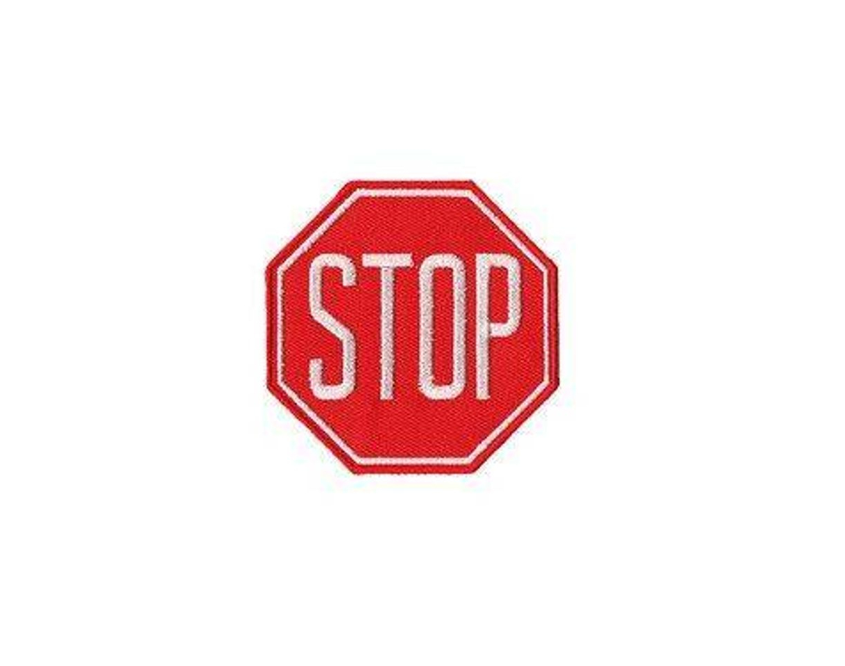 Fashion Patch Stop Sign