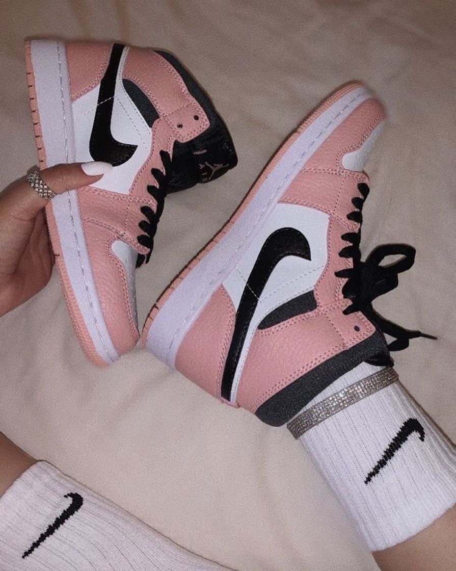 Fashion Nike Air Jordan 1 Mid  “Pink Quartz”