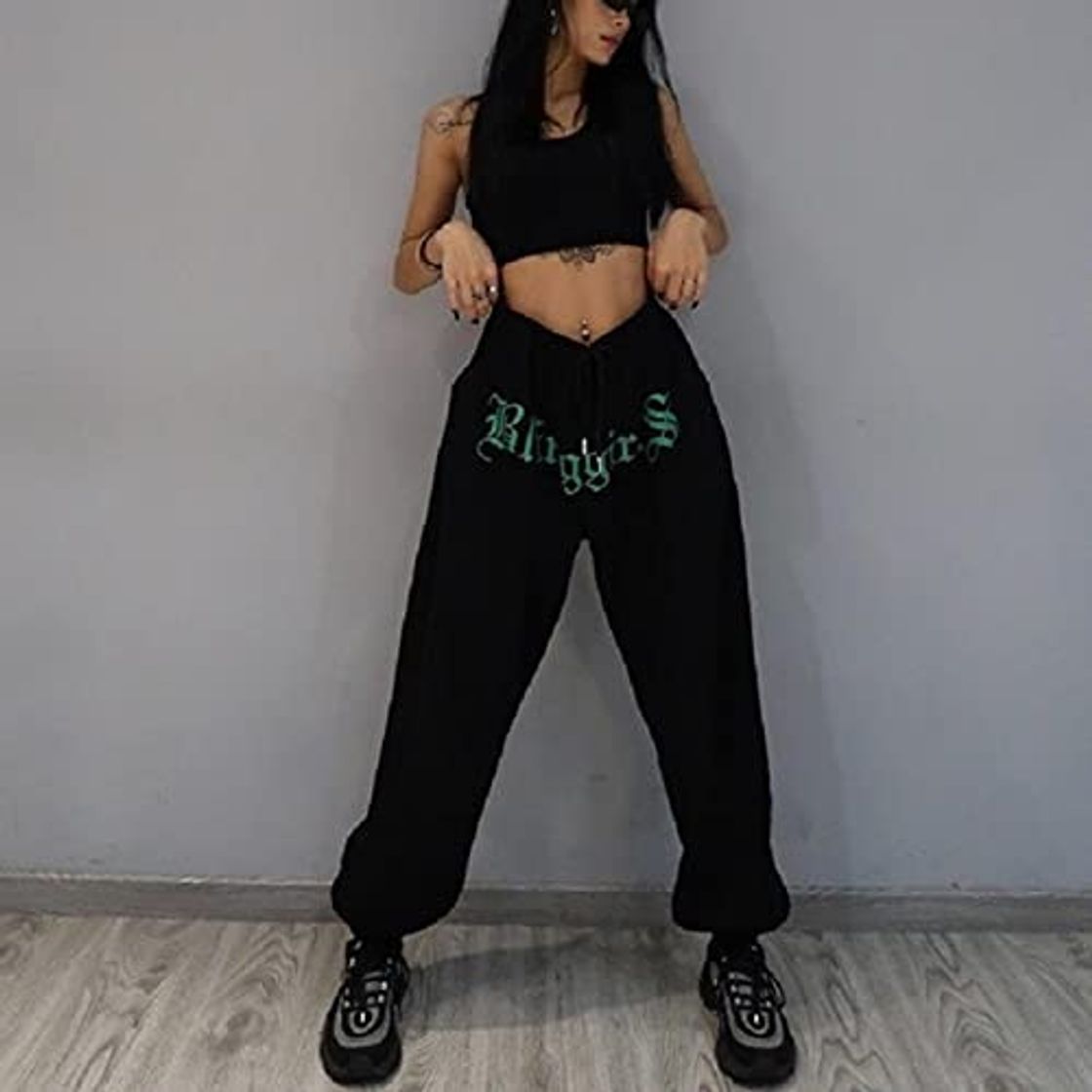 Fashion ZXCB Gótico Streetwear Jogging Sweetpants Mujeres de Gran tamaño Pantalones Deportivos Negros Harajuku Grey Joggers EMO Pantalones para Mujer