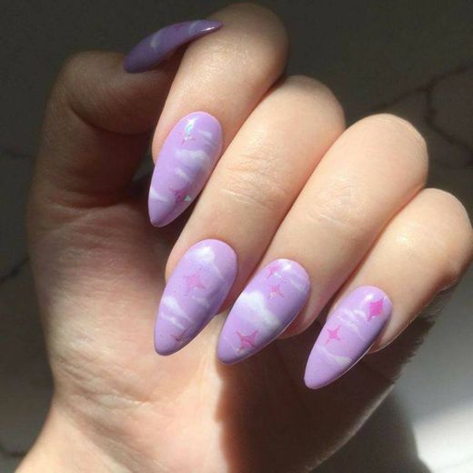 purple nails