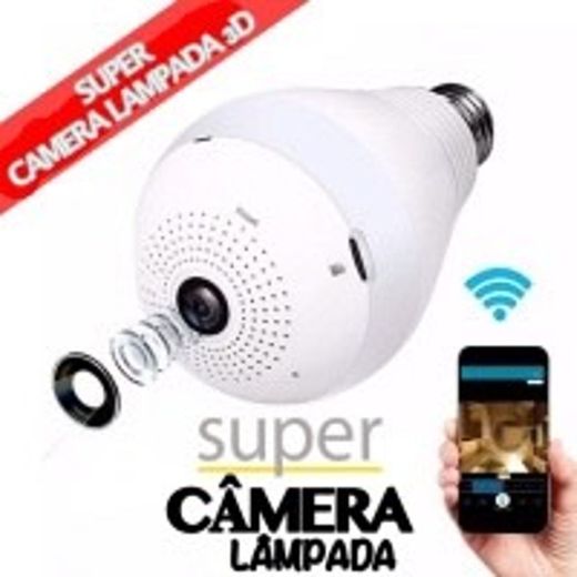 Super Câmera Lâmpada 3D Inteligente 360º