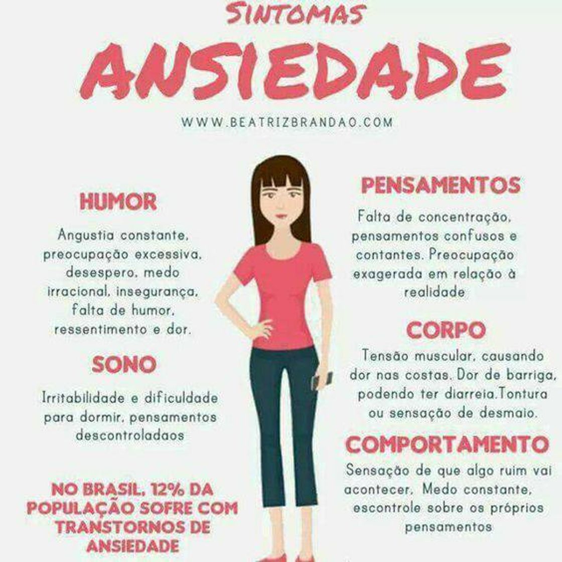 Moda Sintomas de Ansiedade