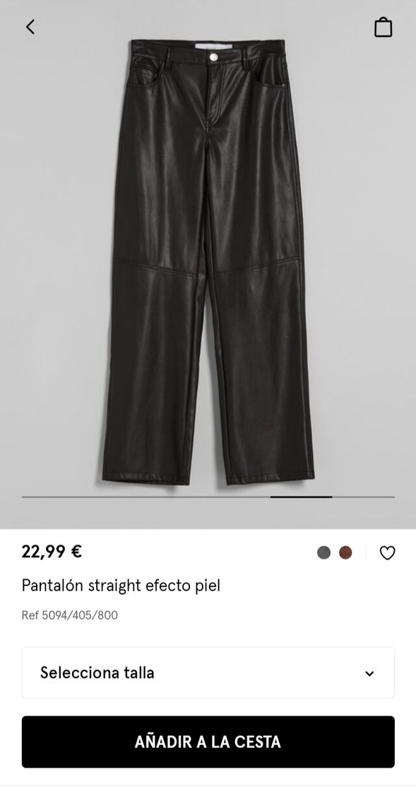 Moda Pantalones efecto piel bershka 