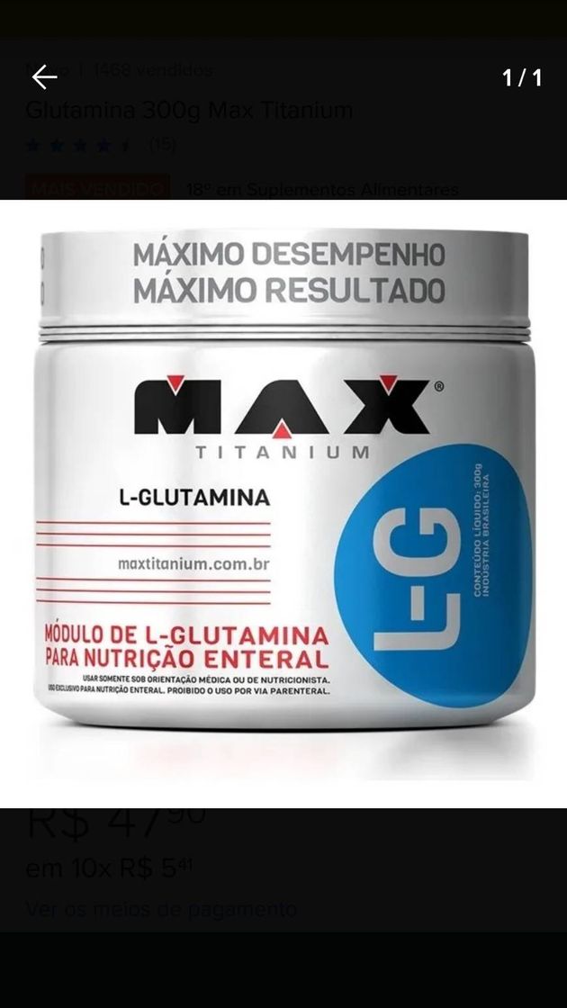 Producto Glutamina