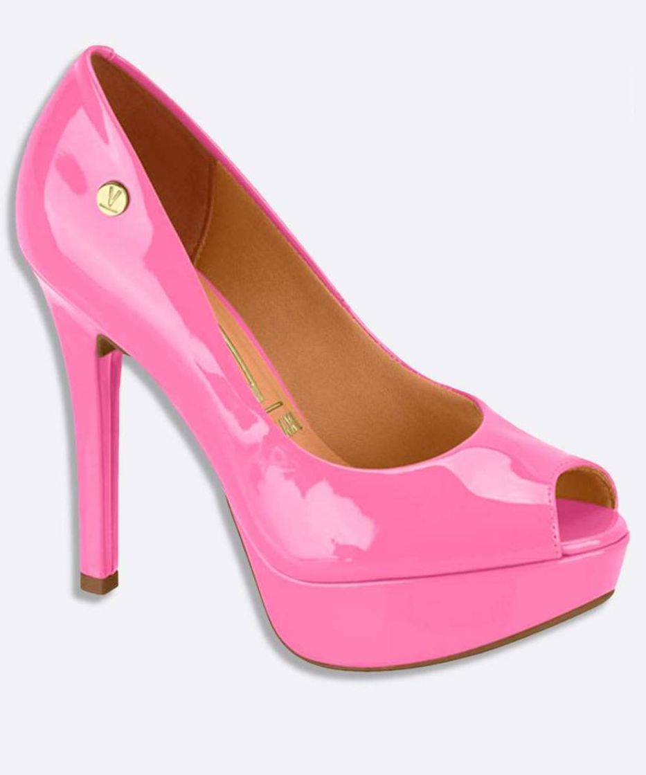 Moda Sapato Peep Toe Pink