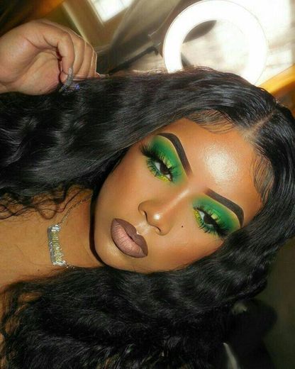 Make verde/ MAKEUP GLAMOUR/ maquiagem criativa verde.