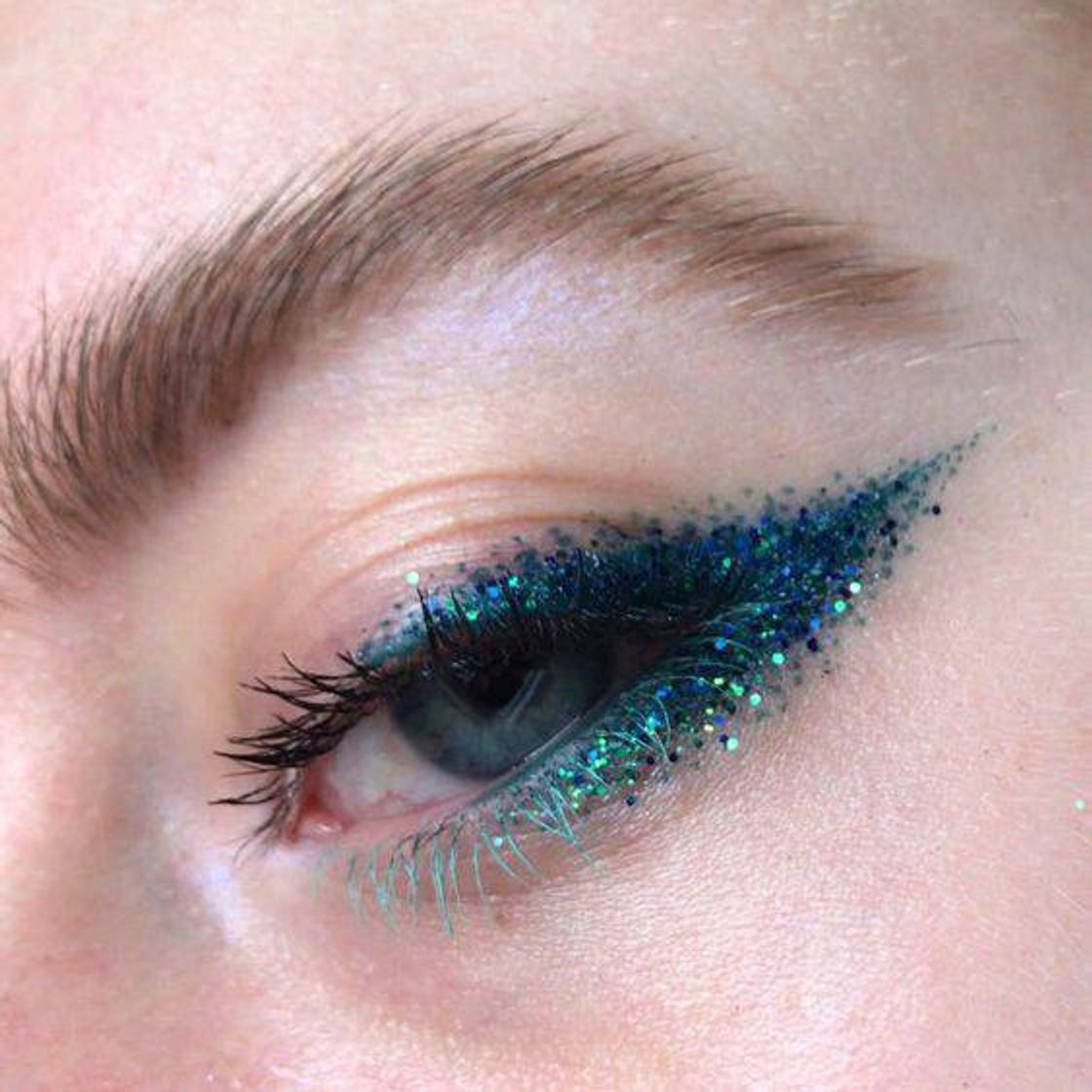 Moda Delineado de glitter 💙🔥