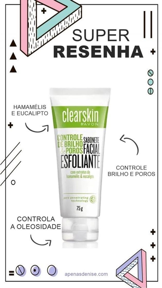 Moda Sabonete Facial Esfoliante Clearskin 75g - Avon - Mobile