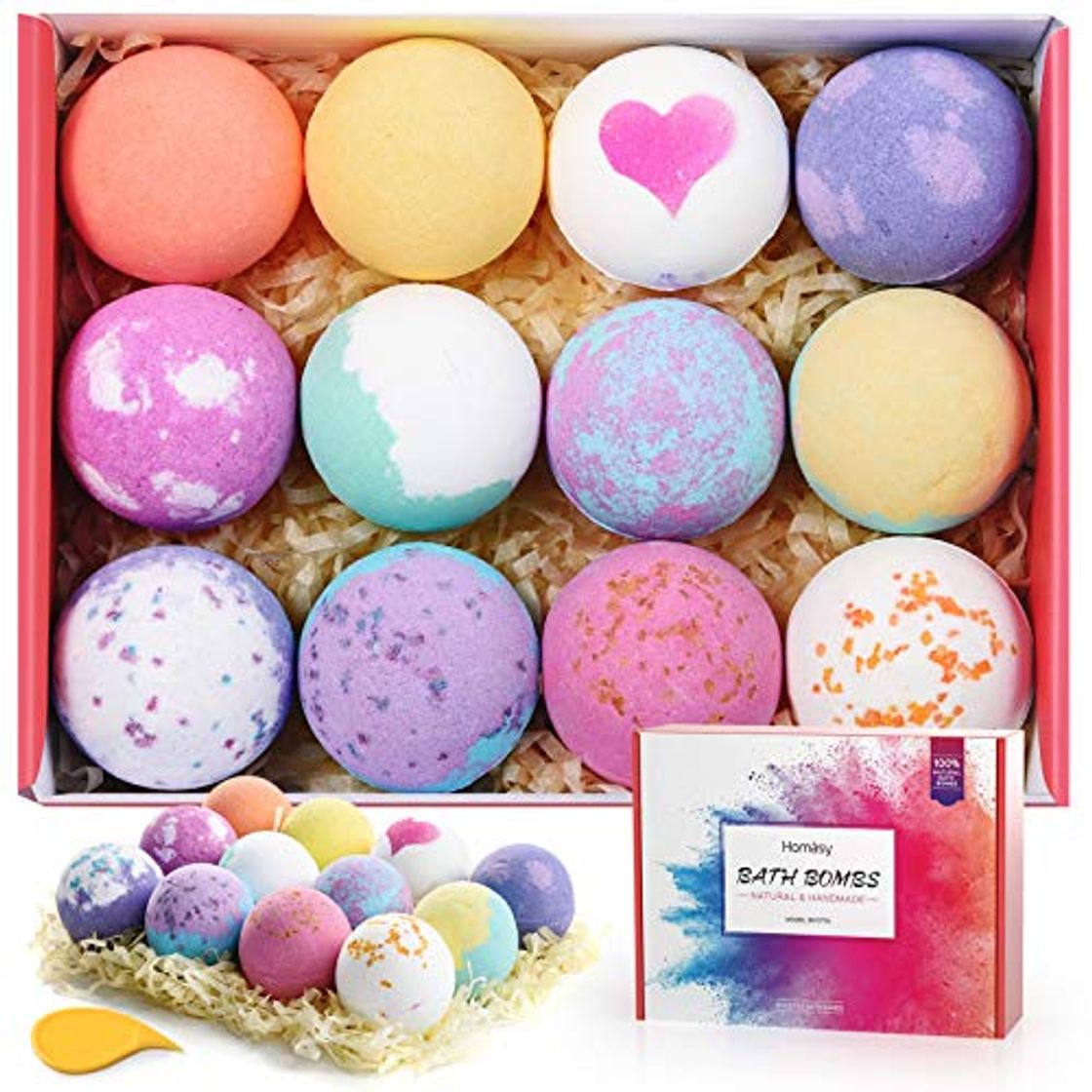 Producto Homasy 12 Piezas Bombas de Baño