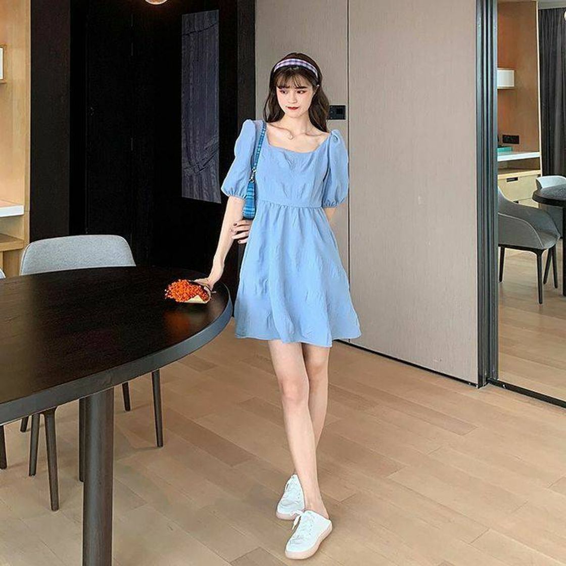 Fashion Blue dress vintage 