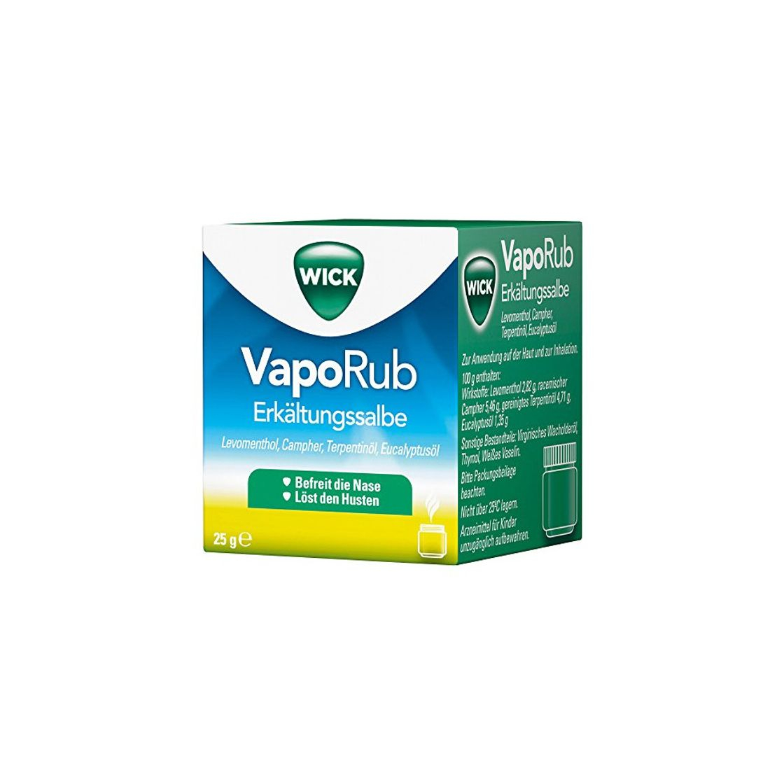 Beauty Wick VapoRub - Pomada contra el resfriado, 25 g (idioma español no garantizado)