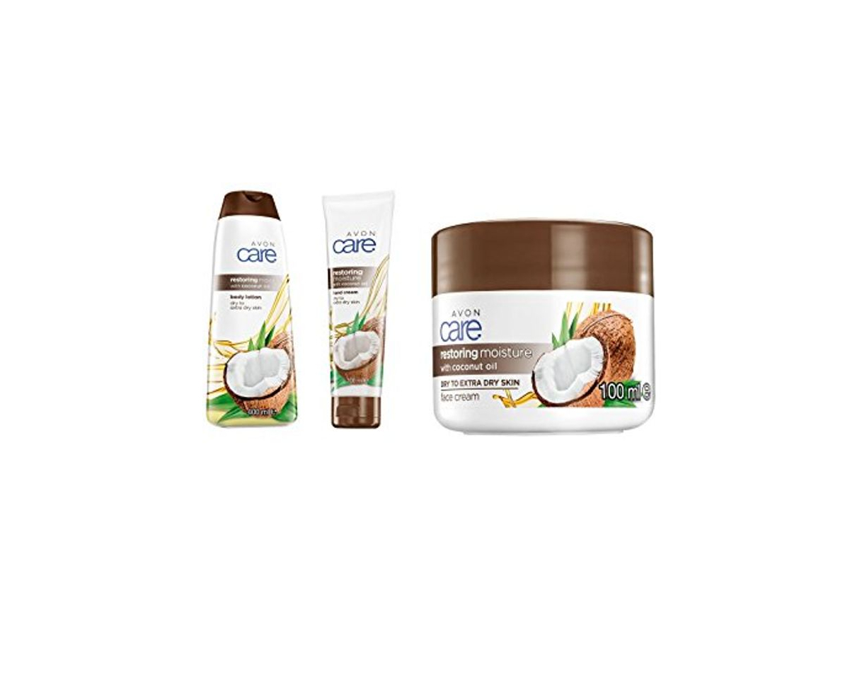 Producto Avon Care restaurar la humedad con aceite de coco Set