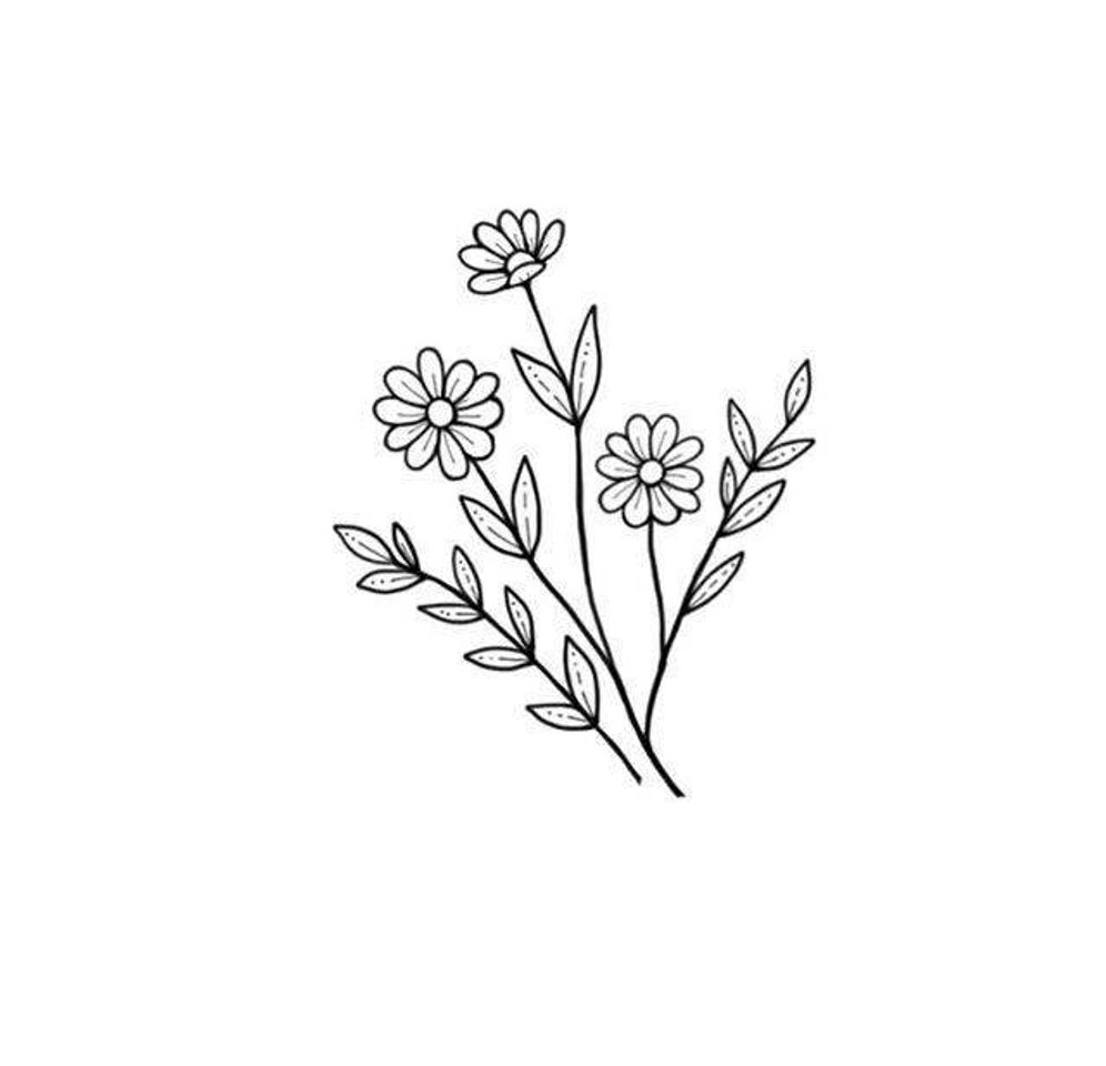 Social Flor para tatuagem