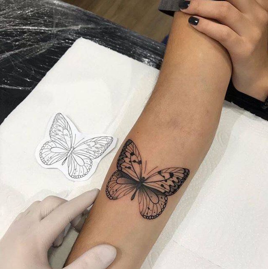 Social Tattoo borboleta