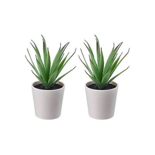 Ikea FEJKA - Juego de 2 Mini Plantas de Escritorio con ventosas