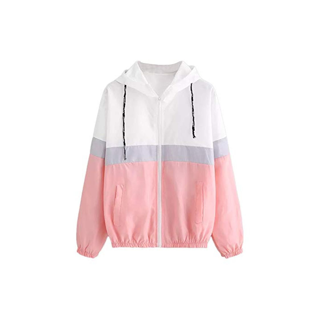 Fashion Overdose Nuevo Modelo De Moda Mujeres Manga Larga Patchwork Piel Fina Trajes con Capucha Cremallera Casual Sport Coat Sudadera con Capucha Superior