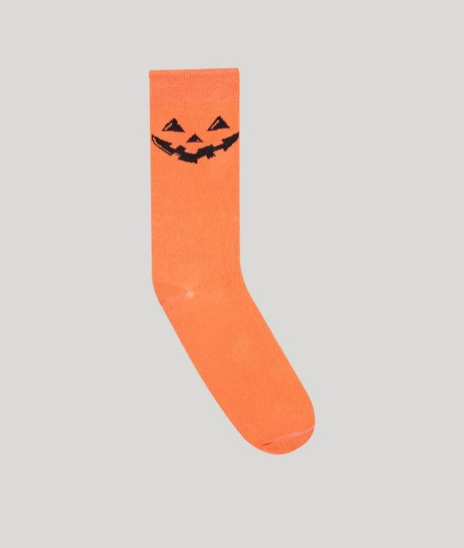 Moda Meia masculina cano alto Halloween