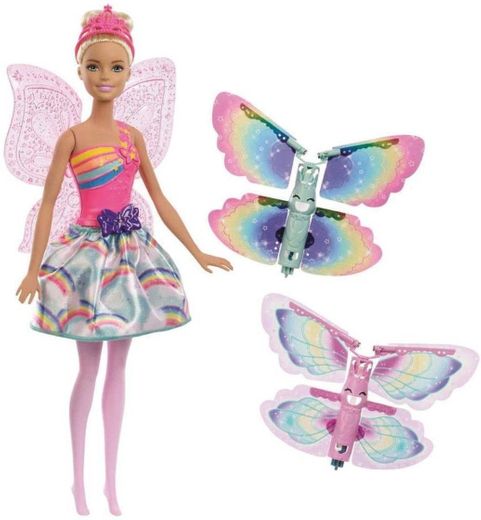 Boneca Barbie Fada Dreamtopia Asas Voadoras, Loira, Mattel

