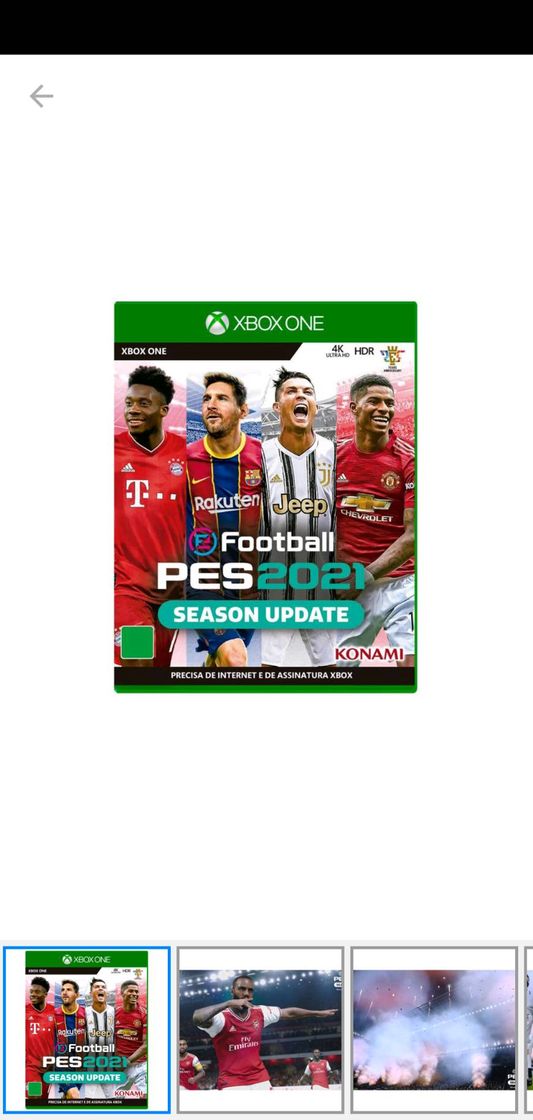 Fashion eFootball PES 2021 para Xbox One Konami - Lançamento - Jogos ...