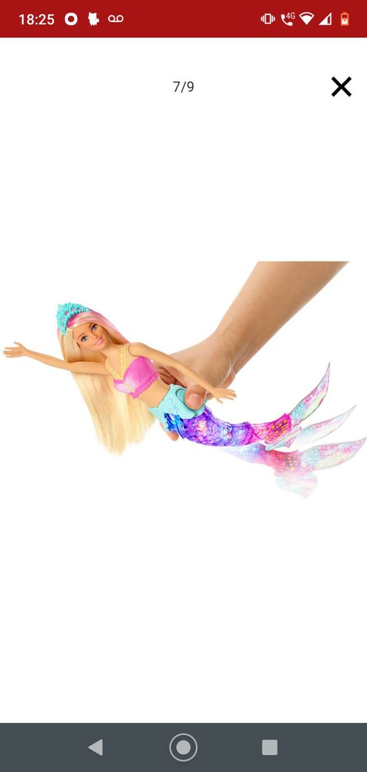 Fashion Boneca Barbie Mattel Sereia Brilhante GFL82 nas americanas