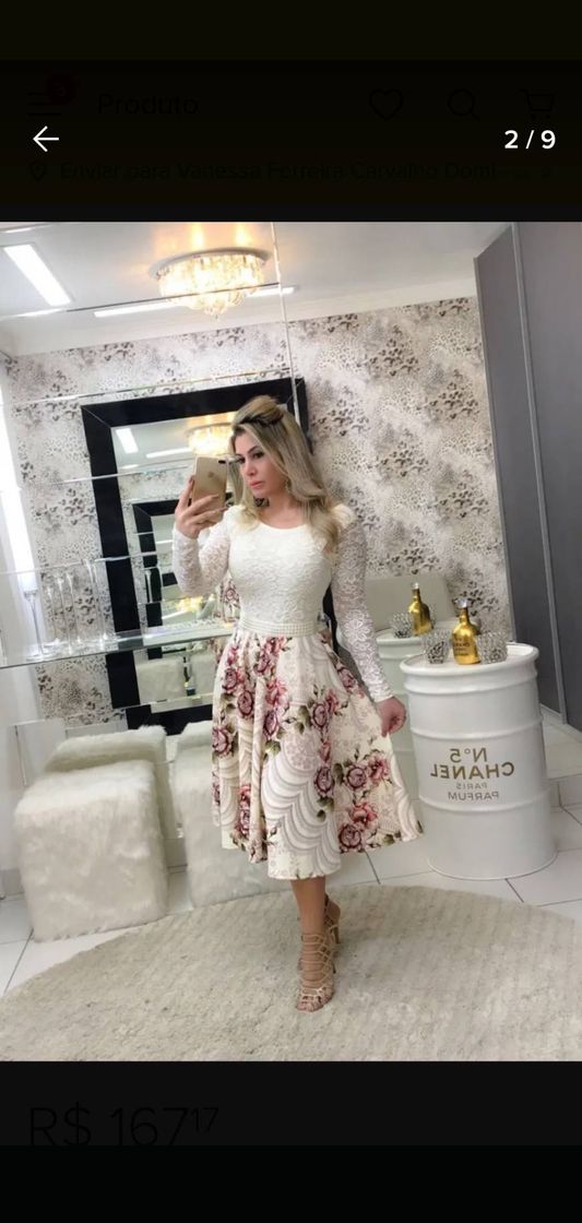 Moda Vestido Midi De Noiva Casamento Civil Luxo Midi C/ Brinde ...