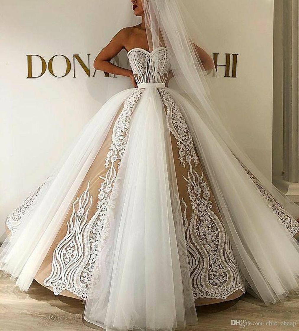 Moda QING XIN-1225 Wedding Dress,Prom Dresses Rebordeó la Novia de la Boda Floral