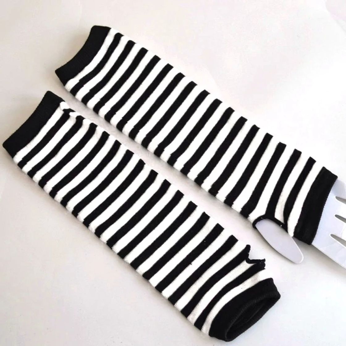 Fashion Naiveroo Fashion Women Lady Striped Elbow Gloves Warmer