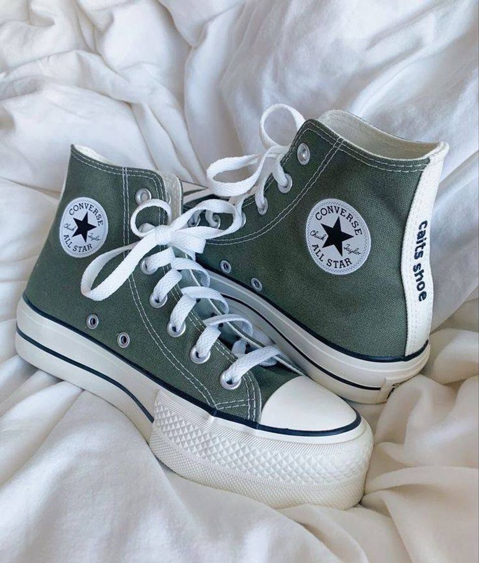 Moda All star verde musgo