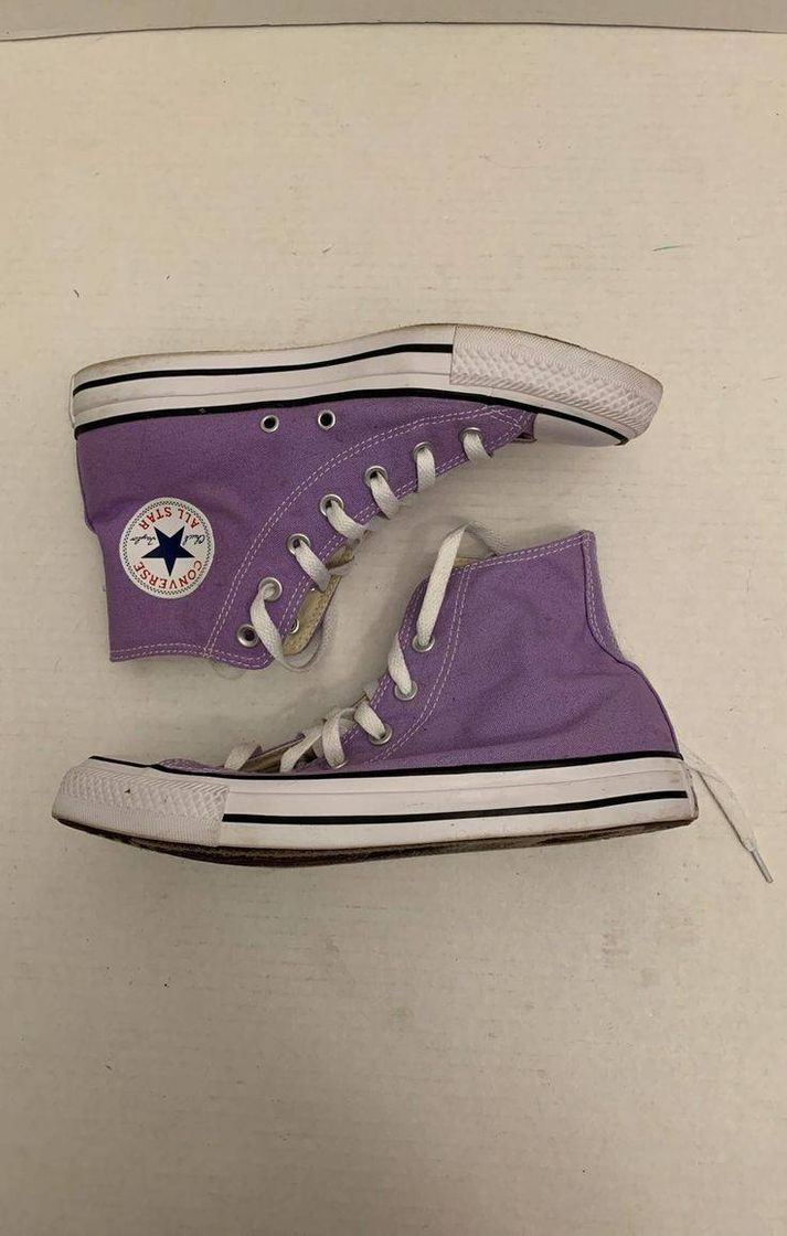 Moda Pastel purple converse all star 