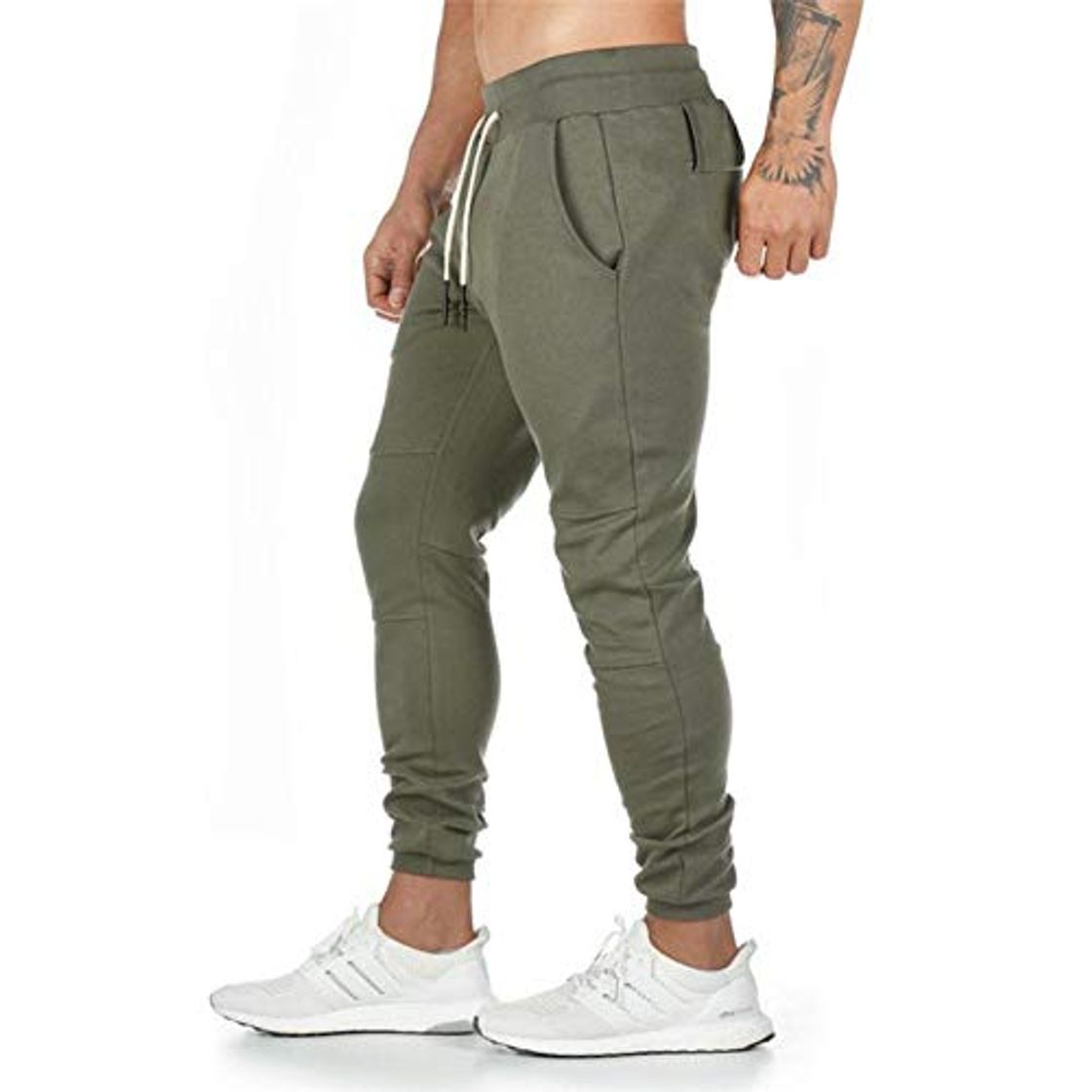 Moda Miwaimao Pantalones de jogging de los Hombres Casual Pantalones de Color Sólido Chándal Pantalones de Otoño e Invierno Entrenamiento Gimnasio Fitness Mascul