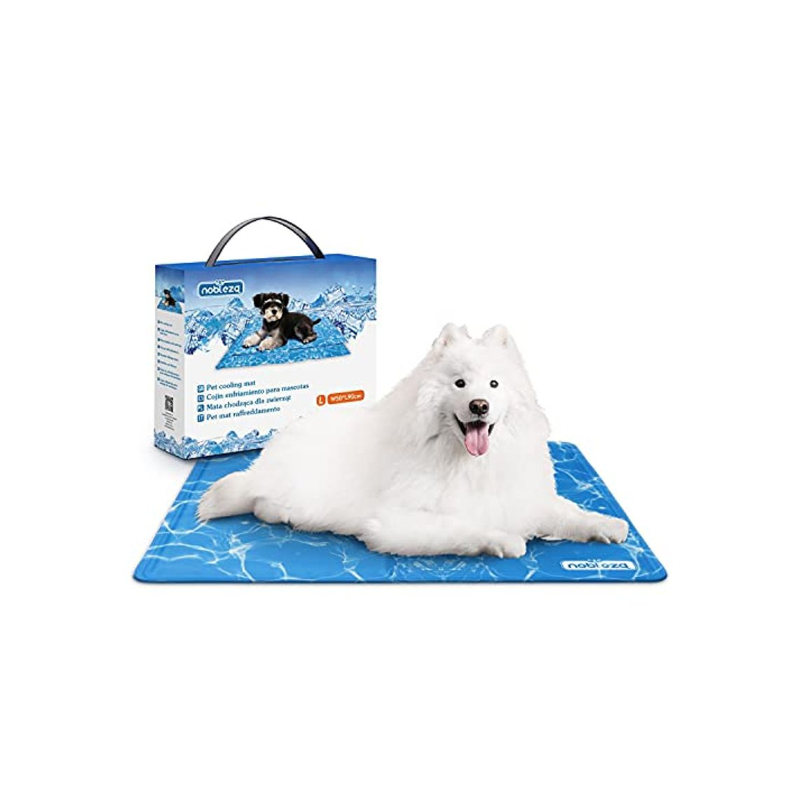 Producto Nobleza – Alfombrilla refrescante para Mascotas Grandes. Auto refrigerante No tóxico. Ideal