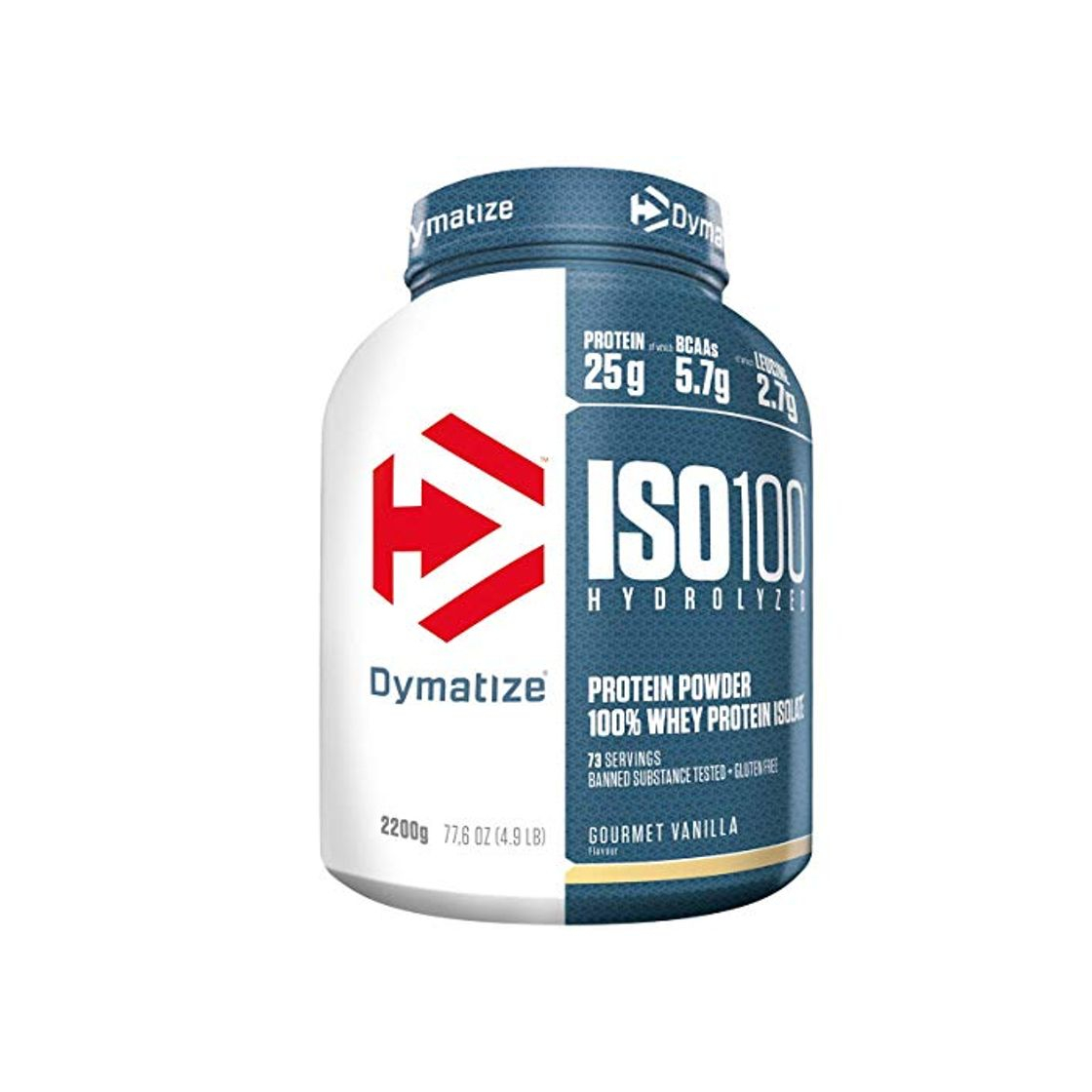 Producto Dymatize ISO 100 Gourmet Vanilla 2,2kg - Hidrolizado de Proteína de Suero