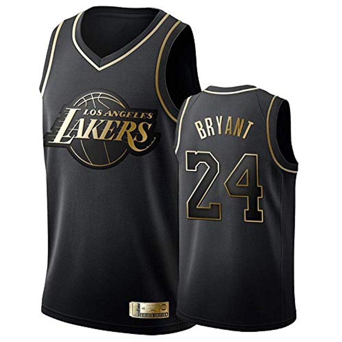 Fashion Camiseta de Baloncesto para Hombre, Los Angeles Lakers #24 Kobe Bryant. Bordado