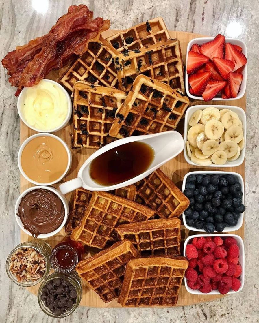 Moda que waffles lindos e deliciosos 