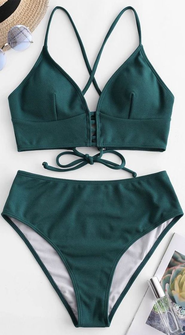 Social JFan Mujer Conjunto De Bikini Traje de Baño 2019 Push up Bikini
