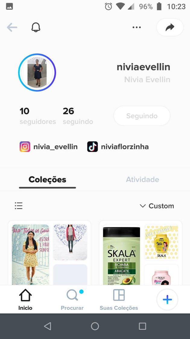 Moda Perfil da @niviaevillin