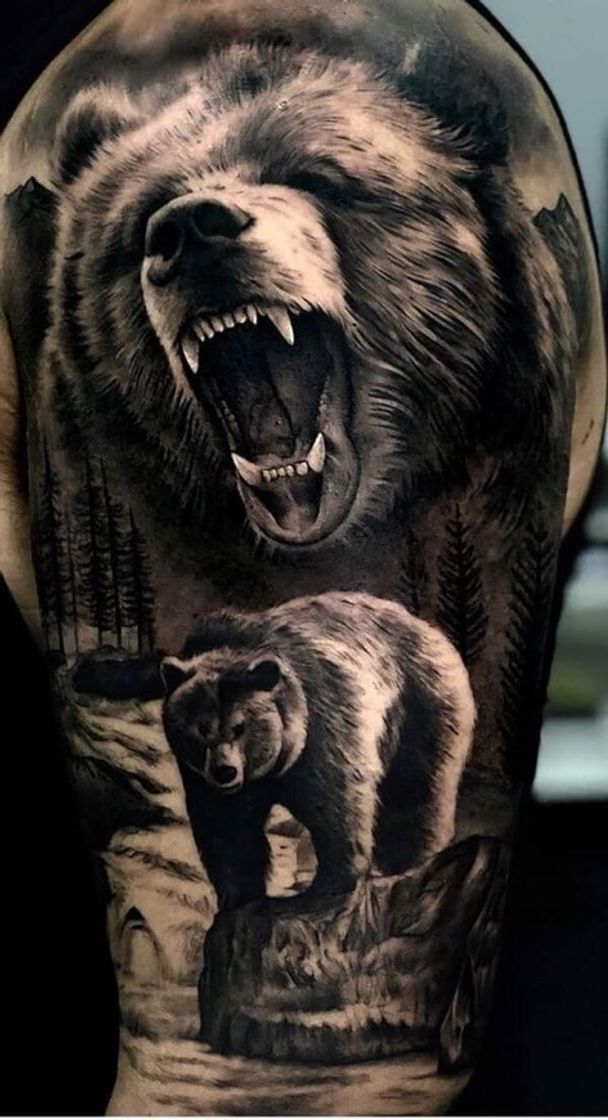 Moda Tatuagem urso