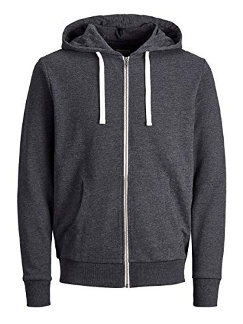 Producto Jack & Jones Jjeholmen Sweat Zip Hood Noos Sudadera, Gris