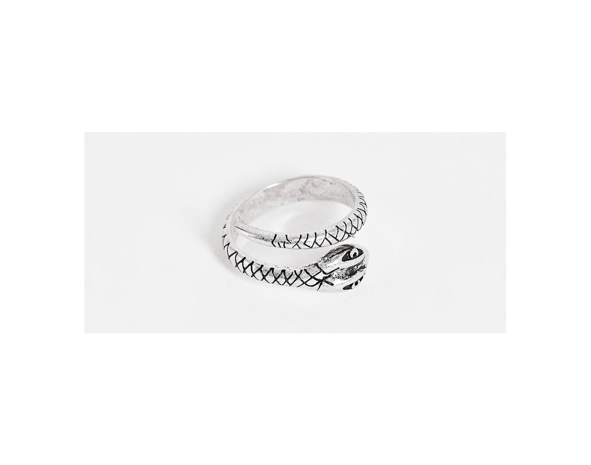 Fashion Anillo plata serpiente