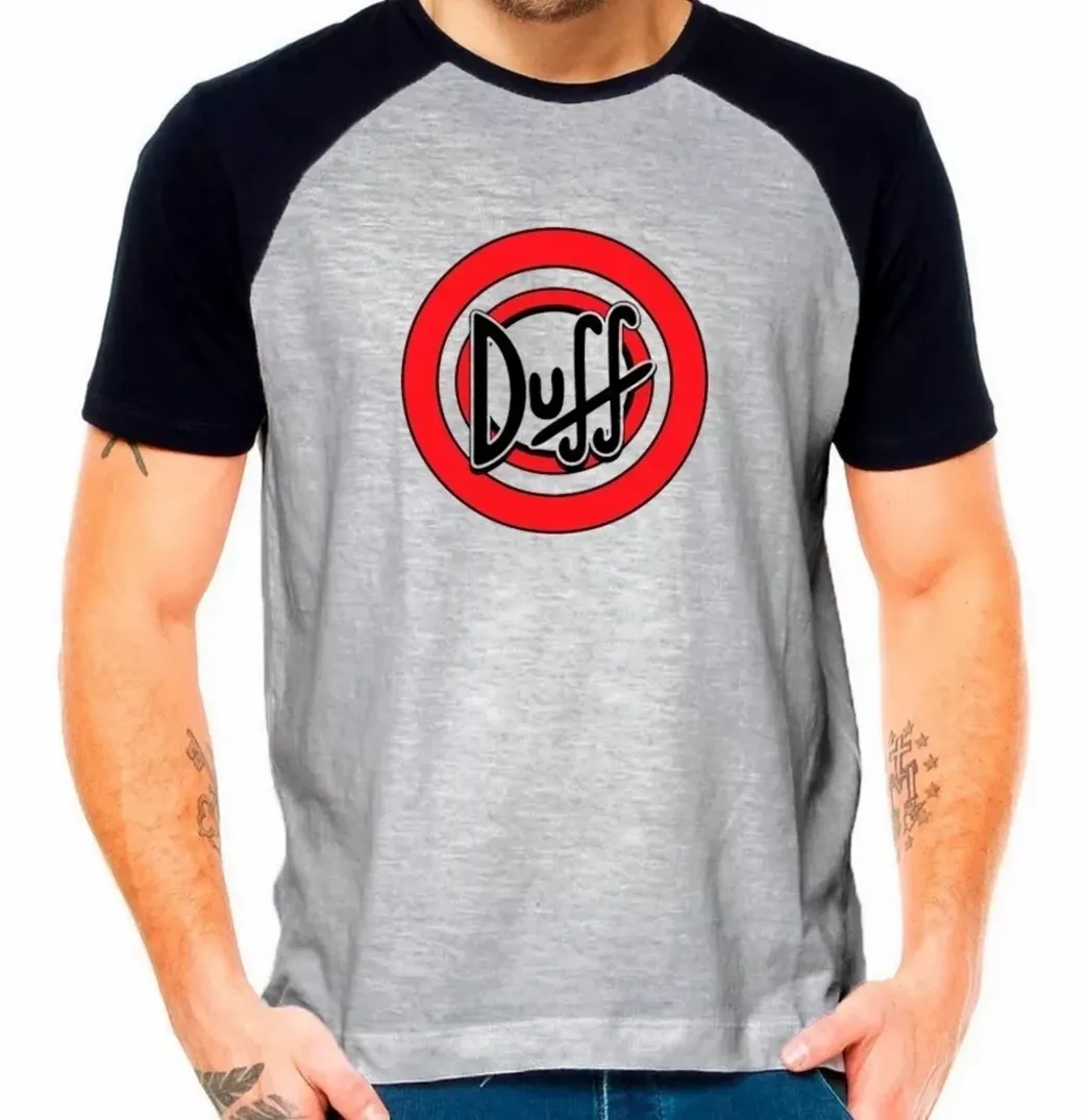 Fashion Camiseta Raglan Duff the Simpson