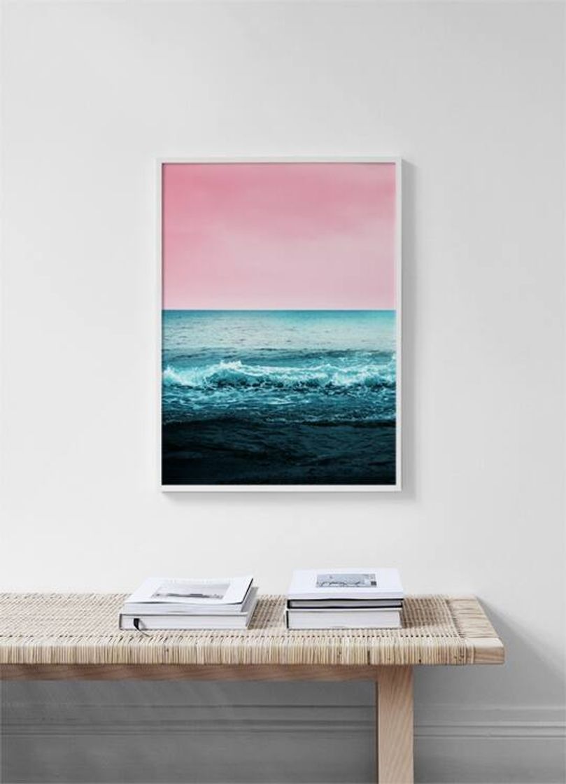 Moda Pink Sky Beach Poster