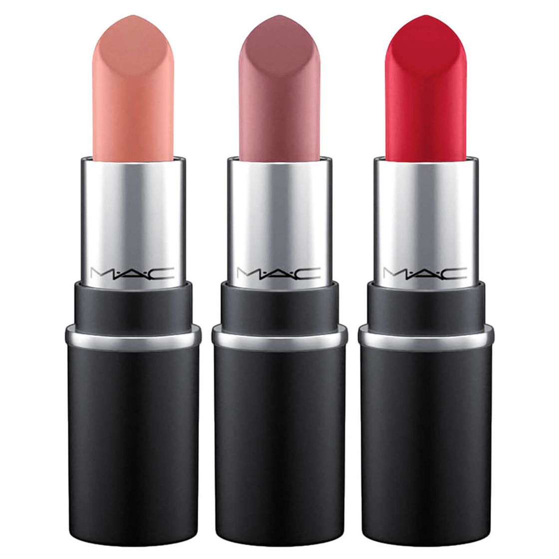 Social MAC Bestsellers Lipstick Trio - LOOKFANTASTIC