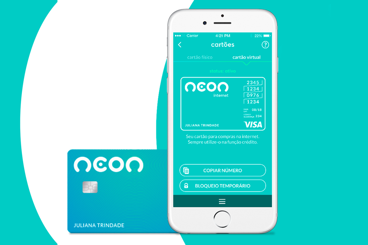 App NEON, taxa ZERO