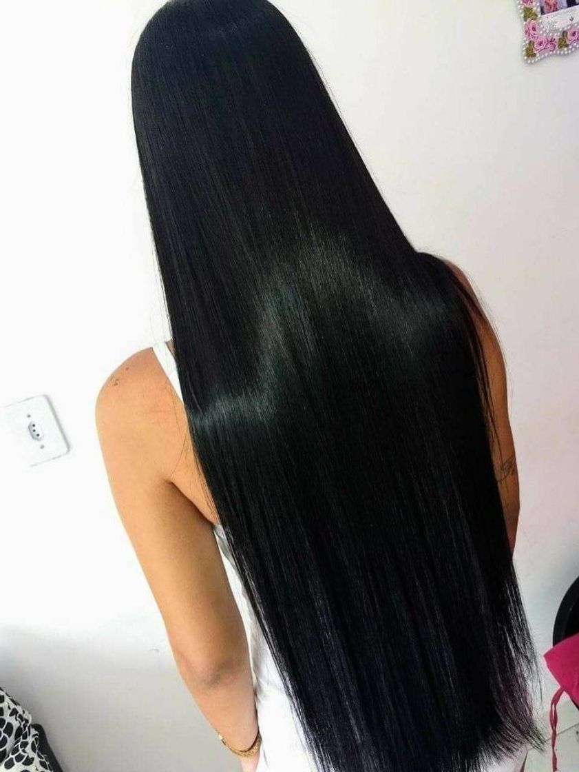 Moda Cabelo liso preto 